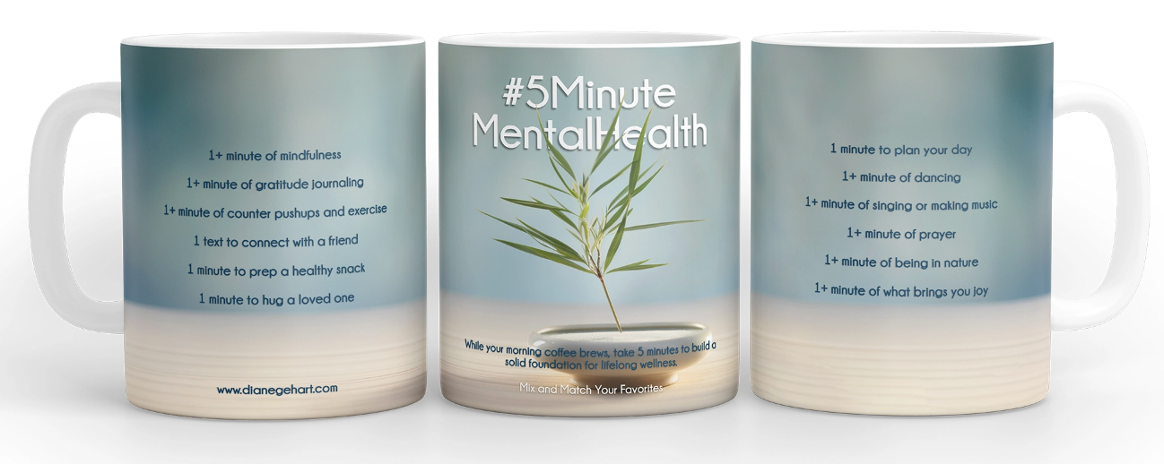 #5MinuteMental Health Mug 15 oz.